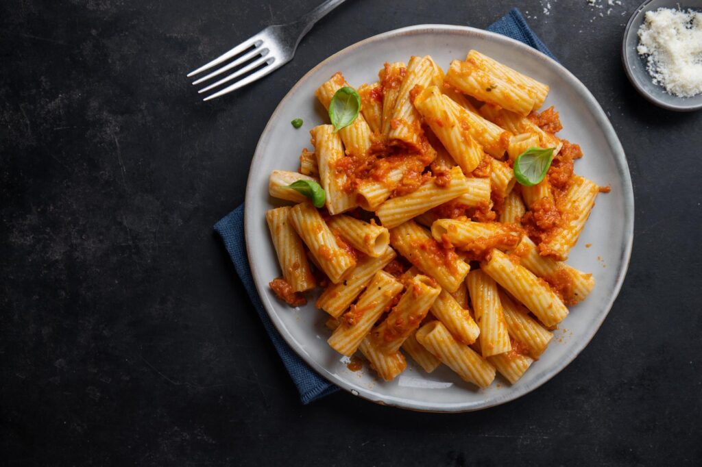 Pasta met tomatensaus